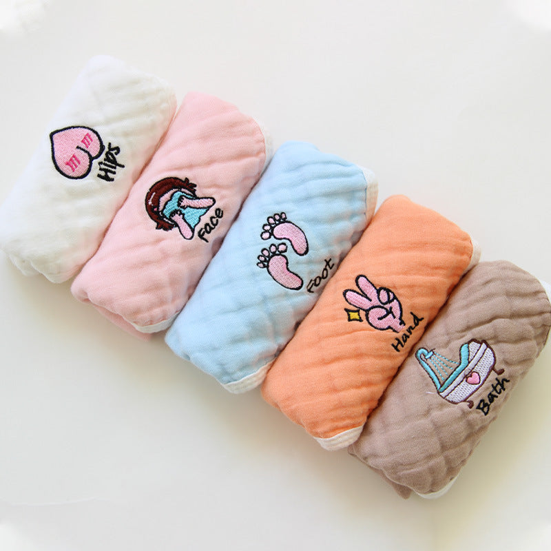 Children's Towel Embroidery Baby Saliva Towel Curated Room Kits