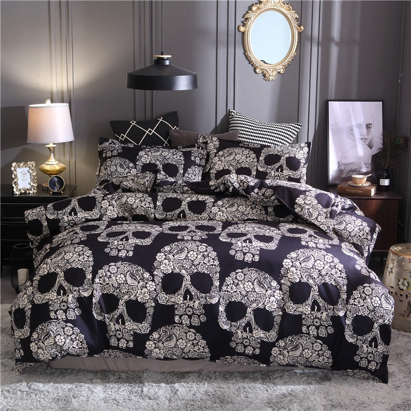 Skull Home Textiles Set Quilt Cover Curated Room Kits