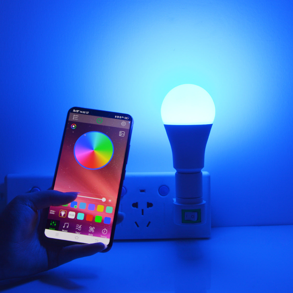 Led Smart Bluetooth Bulb Light Mobile Phone Dimming Color Music Group Control Curated Room Kits