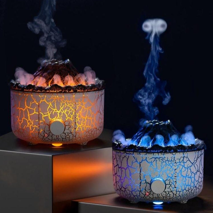 New Creative Volcano Humidifier Aromatherapy Machine Spray Jellyfish Air Flame Humidifier Diffuser Curated Room Kits