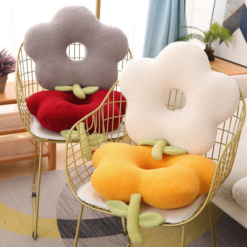 Fashion Cute Flower Shape Cushion Lumbar Support Curated Room Kits