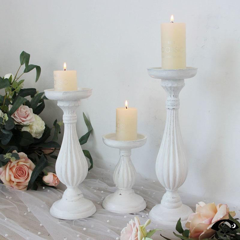 Candle Light Candle Holder Wooden Ornaments Curated Room Kits