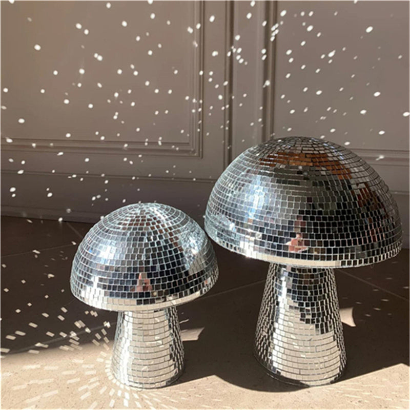 Mirror Glass Brick Mushroom Disco Ball Upholstery Curated Room Kits